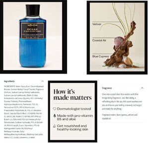 NEW BATH & BODY WORKS - Ocean 3-in-1 Hair Face & Body Wash 10oz w/ Vit B & Aloe